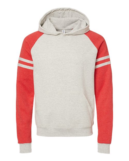 Varsity Colorblock Raglan Hooded Sweatshirt