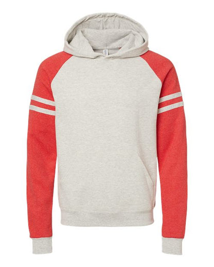 Varsity Colorblock Raglan Hooded Sweatshirt
