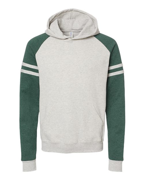 Varsity Colorblock Raglan Hooded Sweatshirt