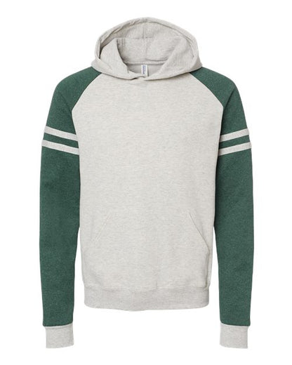 Varsity Colorblock Raglan Hooded Sweatshirt