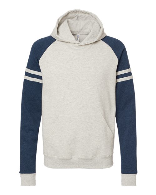 Varsity Colorblock Raglan Hooded Sweatshirt
