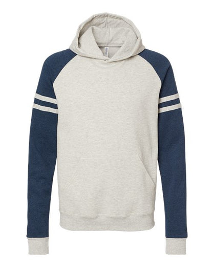 Varsity Colorblock Raglan Hooded Sweatshirt