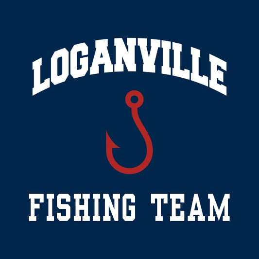 Fishing Embroidery Design Template 01