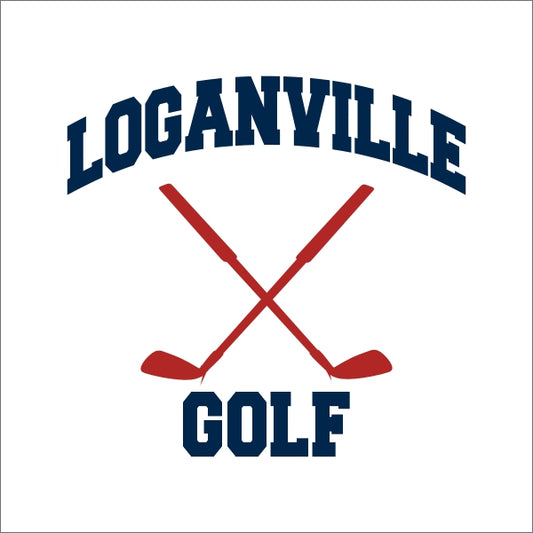 Golf Embroidery Design Template 01