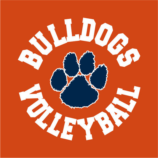 Volleyball Embroidery Design Template 05