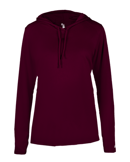 Ladies B-Core Long Slv Hooded T