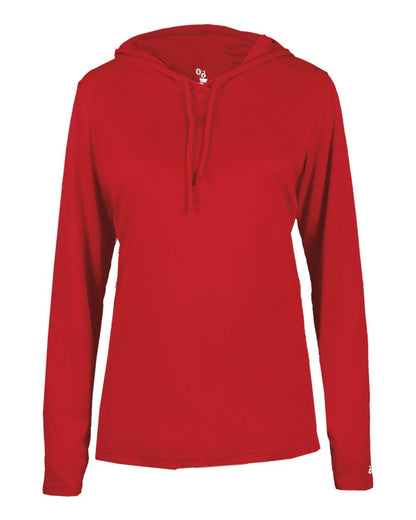 Ladies B-Core Long Slv Hooded T