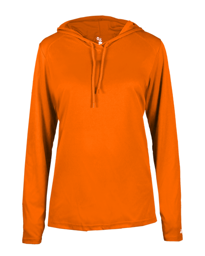 Ladies B-Core Long Slv Hooded T