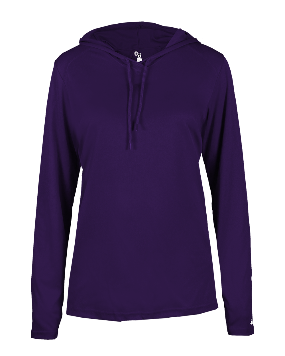 Ladies B-Core Long Slv Hooded T