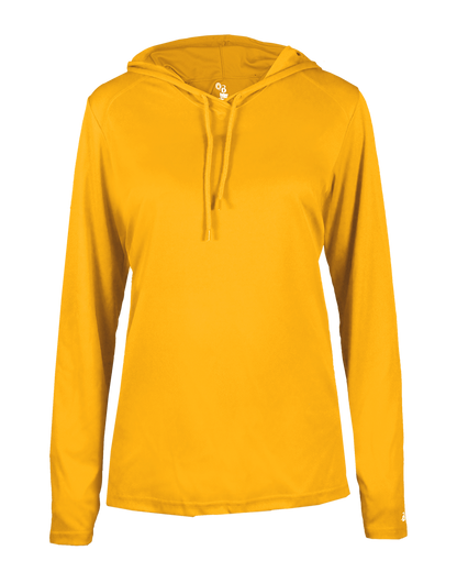 Ladies B-Core Long Slv Hooded T