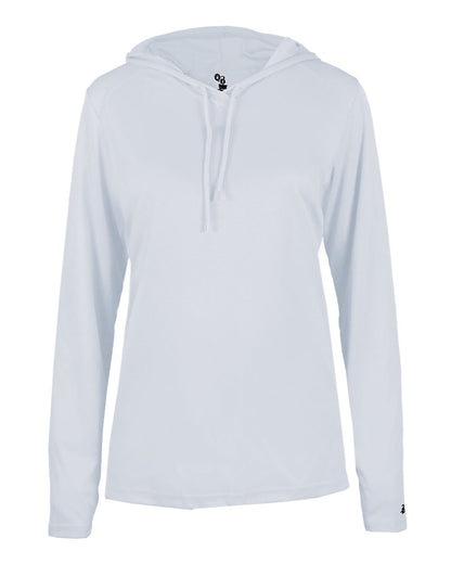 Ladies B-Core Long Slv Hooded T
