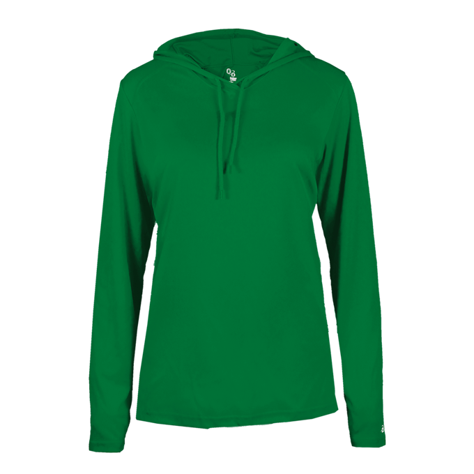 Ladies B-Core Long Slv Hooded T