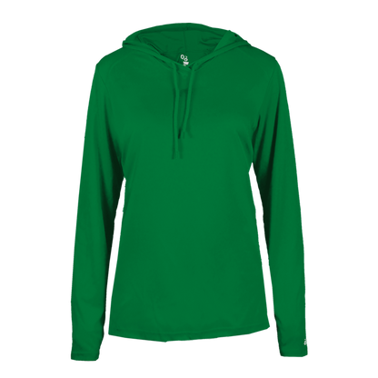 Ladies B-Core Long Slv Hooded T