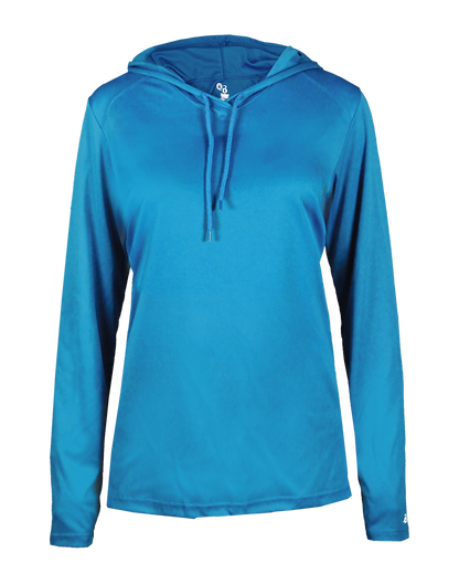 Ladies B-Core Long Slv Hooded T